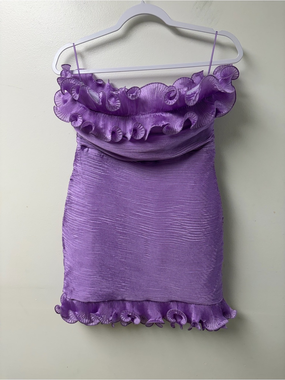 Lena NWOT Purple Ruffle Cocktail Homecoming Dress Size Medium‎